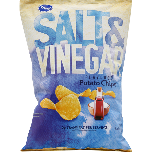 Kroger Potato Chips, Salt & Vinegar Flavored (9.5 oz) Instacart
