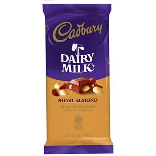 Cadbury - Roasted Almond Milk Chocolate Bar - 3.5 oz/14ct Bag