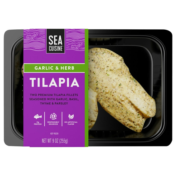 Kroger Sea Cuisine Tilapia, Garlic & Herb SameDay Delivery or Pickup
