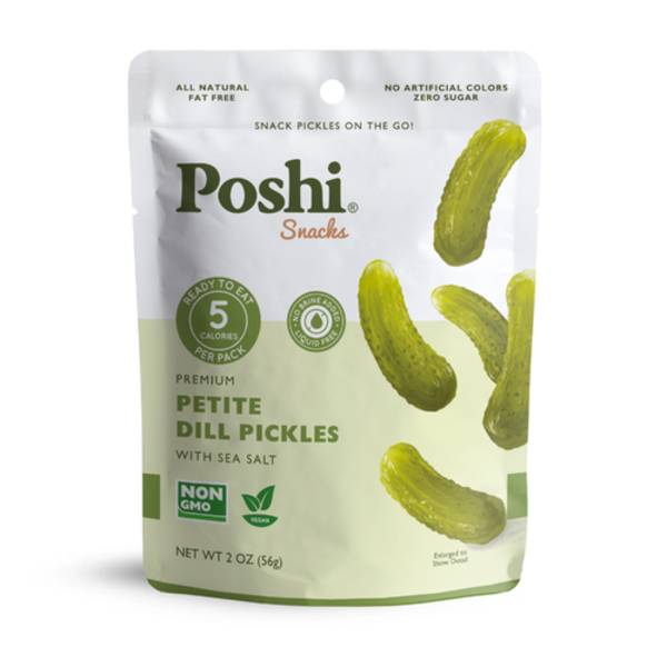 Poshi Veggie Snacks Petite Dill Pickles With Sea Salt