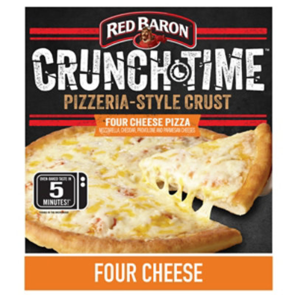 Red Baron Crunch Time Four Cheese Frozen Microwave Pizza