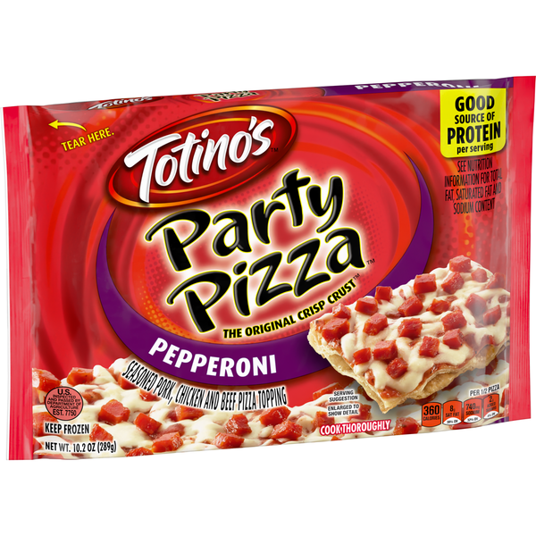 Totino's Party Pizza Pepperoni Thin Crust Frozen Pizza