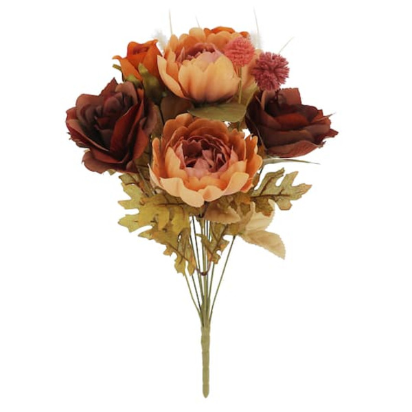 Ashland Orange & Burgundy Peony & Rose Bush