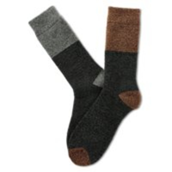 Magellan Men's Colorblock Crew Lodge Socks, L