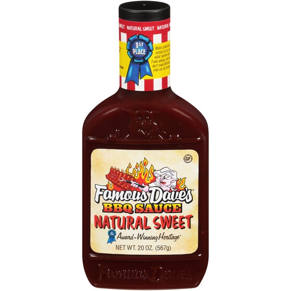 Famous Dave's Natural Sweet BBQ Sauce (20 oz) - Instacart