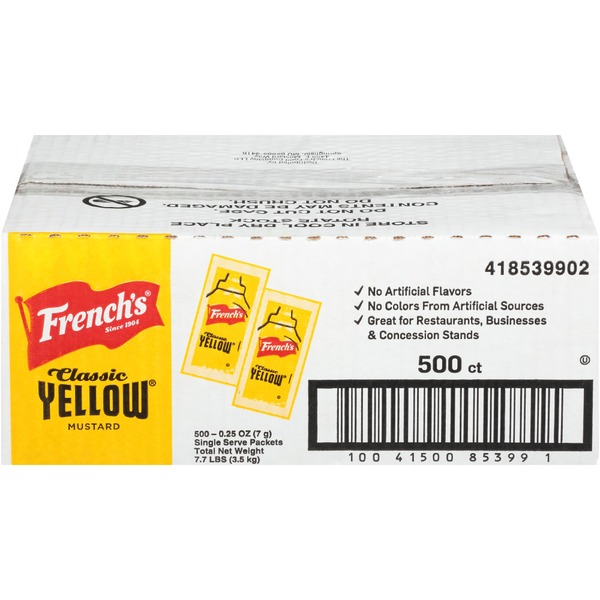 Smart & Final French's® Classic Yellow Mustard Single Serve Packets ...