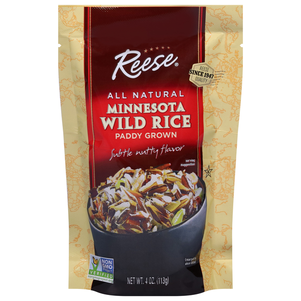 Reese's Rice, Wild, Minnesota, Paddy Grown, Subtle Nutty Flavor
