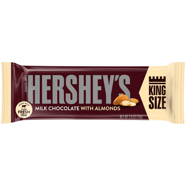 Hershey's Chocolate Big Bar with Almonds - 18/2.6 oz