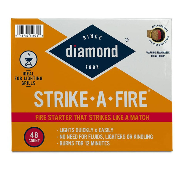 Diamond Strike-a-fire Fire Starters Strikes Like A Match For Lighting Grills Fireplaces And Firepits (48-pack)