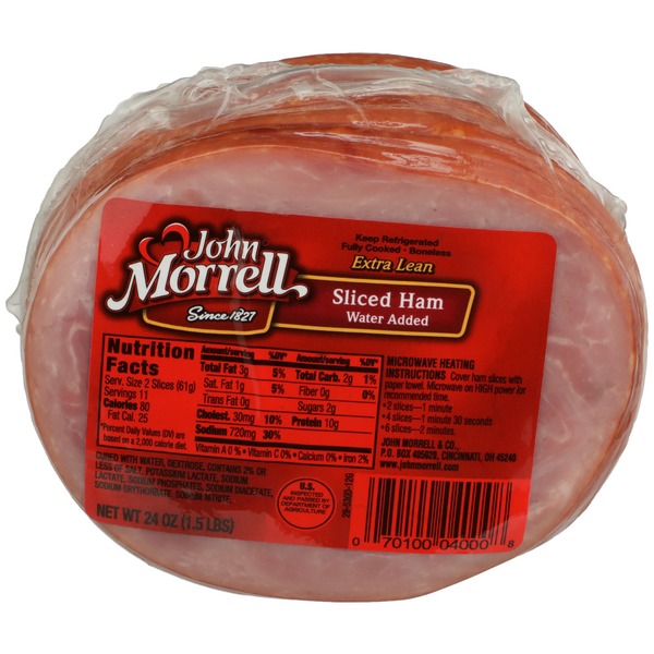 John Morrell Extra Lean Sliced Ham (24 oz) from Kroger Instacart