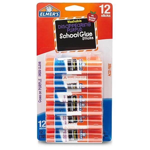 Elmer's Disappearing Purple School Glue Sticks