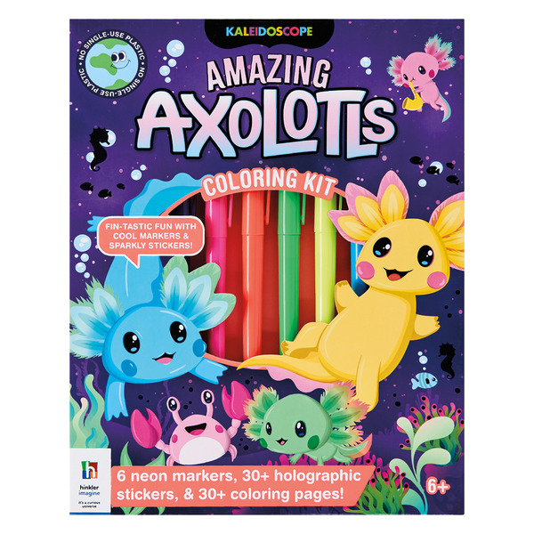 Hinkler Amazing Axolotls Coloring Kits Same-Day Delivery or Pickup