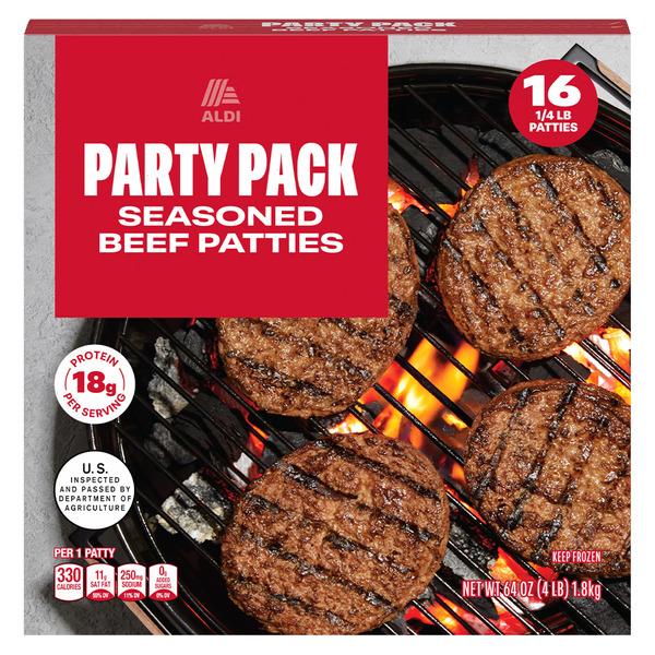 Party Pack Seasoned Beef Patties