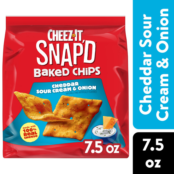 Cheez-It Snap'd Cheddar Sour Cream and Onion Cheesy Baked Chips