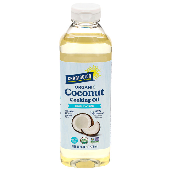 Carrington Farms Organic Coconut Unflavored Cooking Oil Same-Day