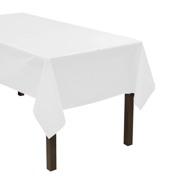 Party Essential - 54x108" Table Cover, White - 1 Roll