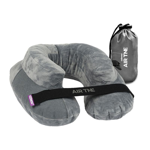 Cabeau Evolution AirTNE Inflatable Travel Neck Pillow, Lightweight - Slate Grey