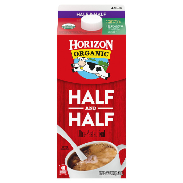Organic Half & Half, 1.89 L