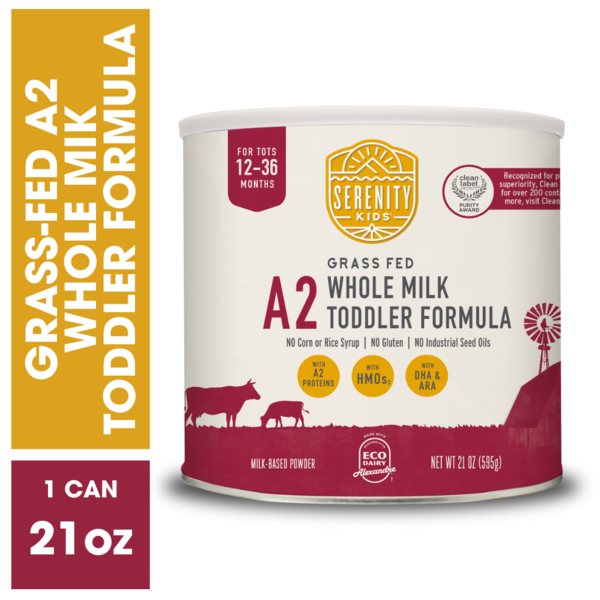 Serenity Kids Grass Fed A2 Whole Milk Toddler Formula Same-Day