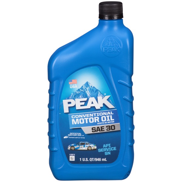 Peak Conventional SAE 30 Motor Oil (1 qt) Instacart