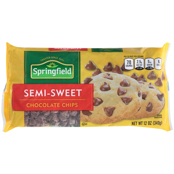 Springfield SemiSweet Chocolate Chips (12 oz) Instacart