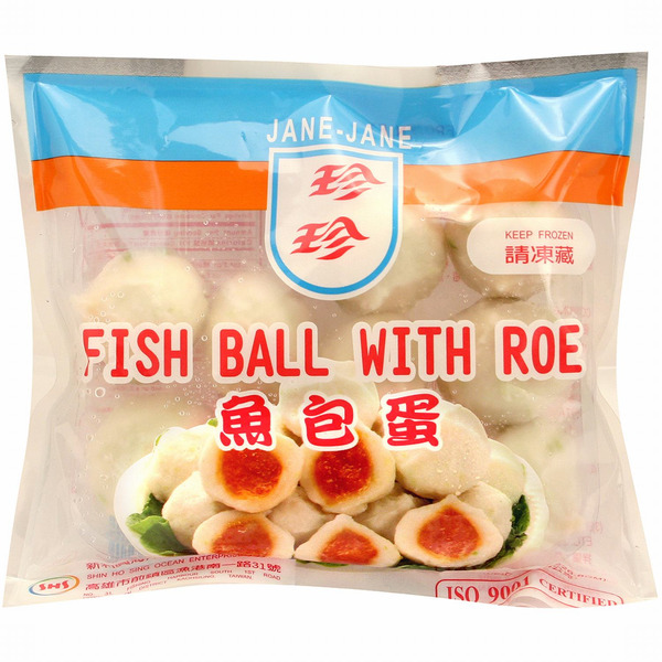 Janes Frozen Fish Balls W/Flying Fish Roe