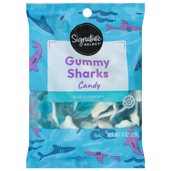 Signature SELECT Candy, Blue Raspberry, Gummy Sharks