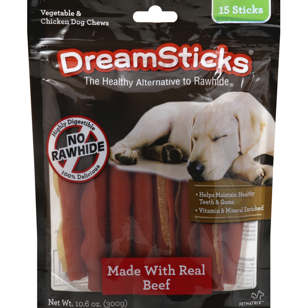 DreamSticks Dog Chews, Vegetable Chicken