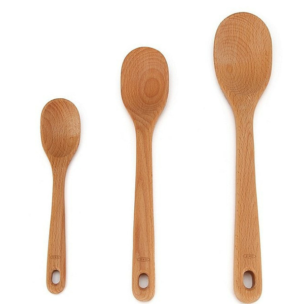 OXO Good Grips 3-Piece Wooden Spoon Set