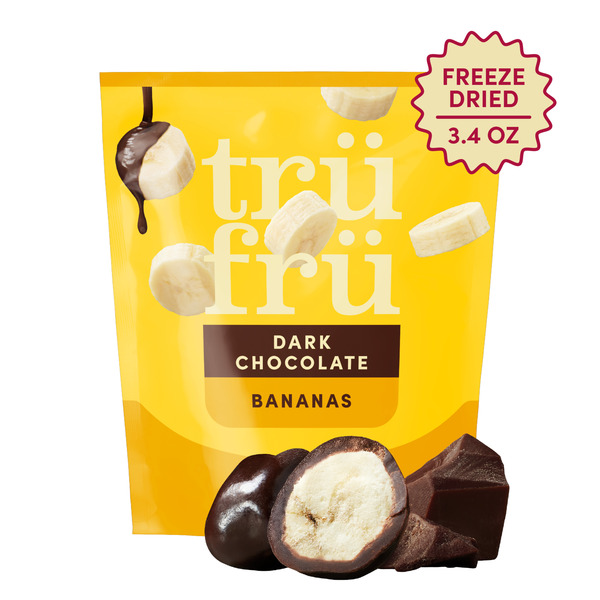Tru Fru Freeze Dried Bananas in Dark Chocolate Same-Day Delivery