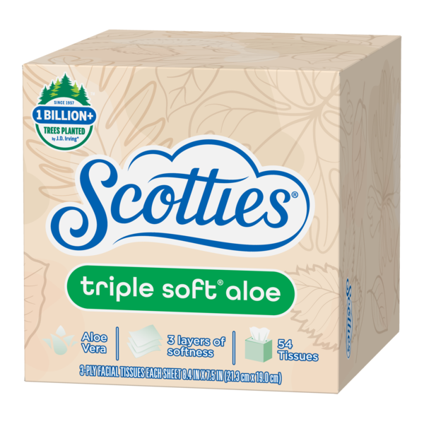 Scotties Facial Tissue Triple Soft Aloe, 3-Ply Lotion Same-Day Delivery |  Dollar Tree
