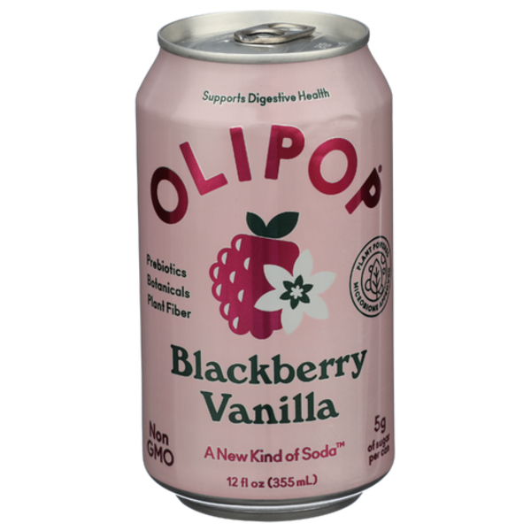 Olipop Blackberry Vanilla Prebiotic Sparkling Tonic
