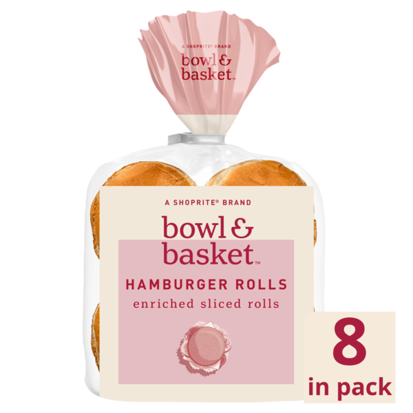 ShopRite Bowl & Basket Enriched Sliced Hamburger Rolls SameDay Delivery Instacart