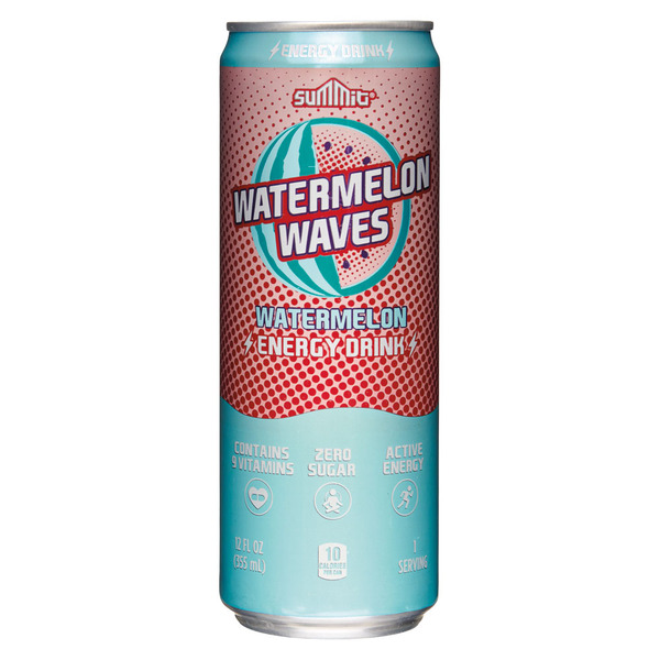 Summit Zero Sugar Watermelon Waves Energy Drink