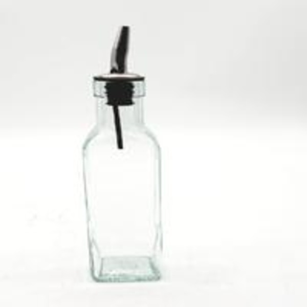 TableCraft - #9085 Prima Olive Oil Bottle, 8.5 oz Green tinted glass with pourer, 1 CT