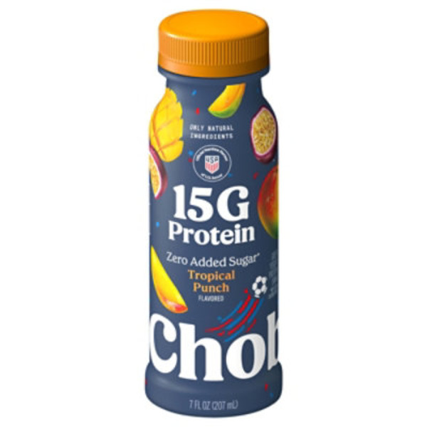 Chobani Zero Added Sugar Greek Yogurt Tropical Punch Flavored Protein Drink
