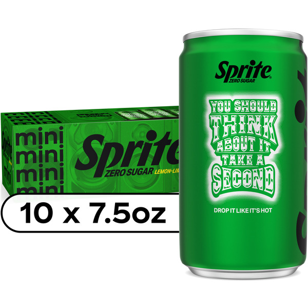 Sprite Zero Sugar Lemon Lime Diet Soda Pop Soft Drinks