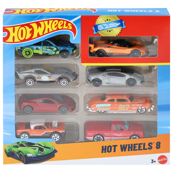 Hot Wheels Basic Car, 8 Pack, Assorted Same-Day Delivery | Family