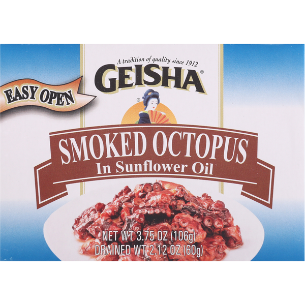 Geisha Octopus in Sunflower Oil, Smoked Same-Day Delivery or