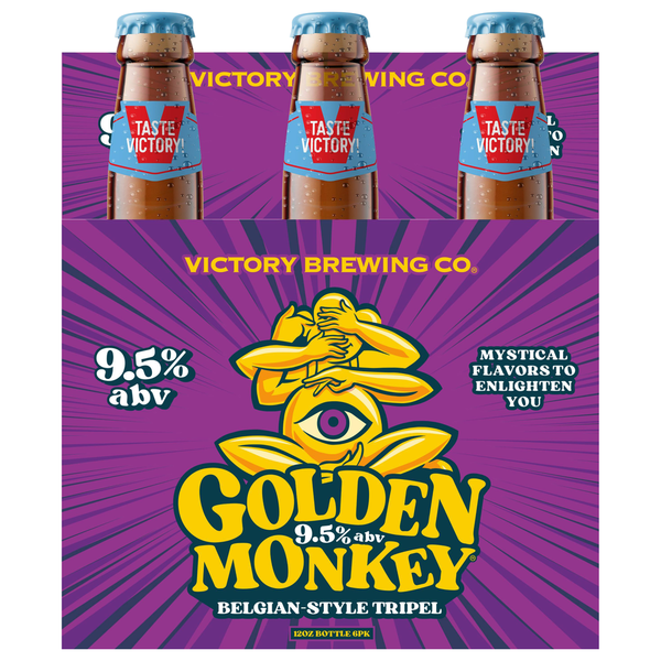 Victory Brewing Company Belgian-Style Tripel Golden Monkey Beer