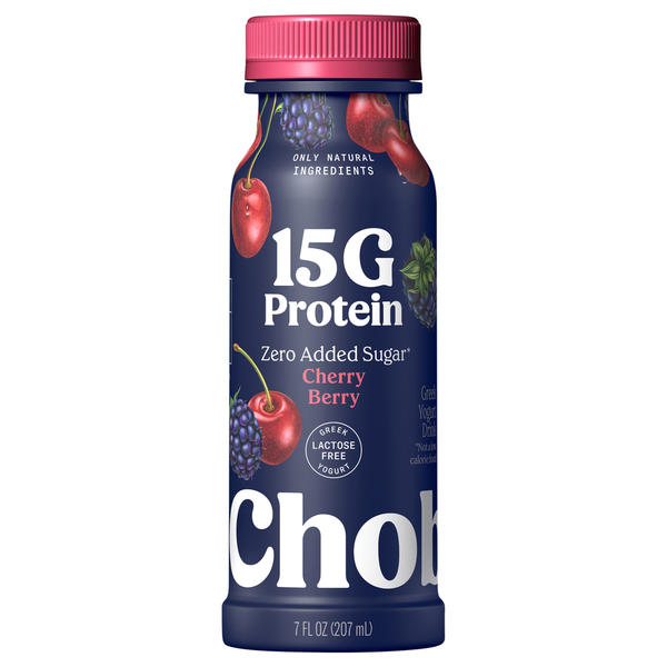 苺　0612 Chobani Zero Added Sugar Cherry Berry Greek Yogurt Drink Same-Day