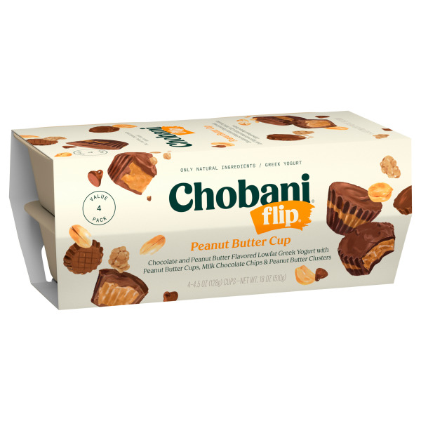 Chobani Greek Lowfat Peanut Butter Cup Yogurt Value Pack