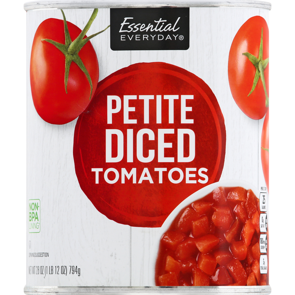 Essential Everyday Tomatoes, Petite, Diced (28 oz) Instacart