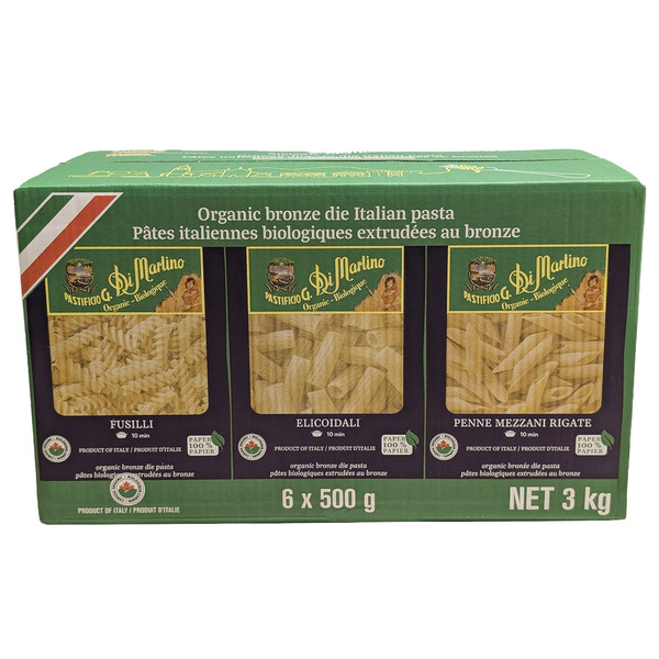 Di Martino Organic Pasta Variety Pack, 6 x 500 g