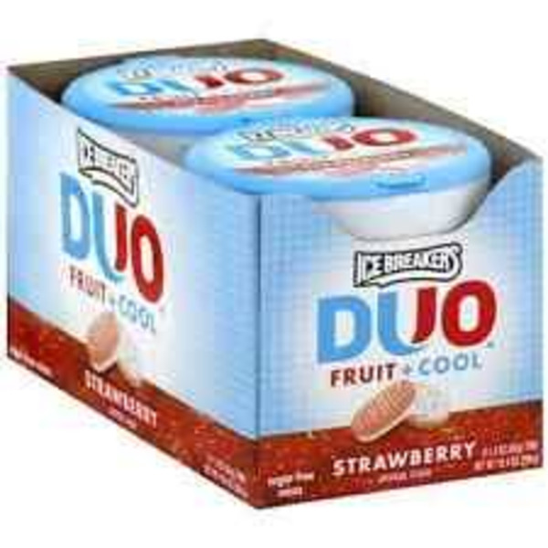Ice Breakers - Duo Strawberry Mints - 8/1.3 oz