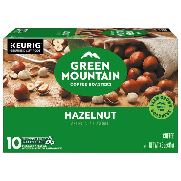 Green Mountain Coffee Roasters Hazelnut K-Cup Pods Same-Day