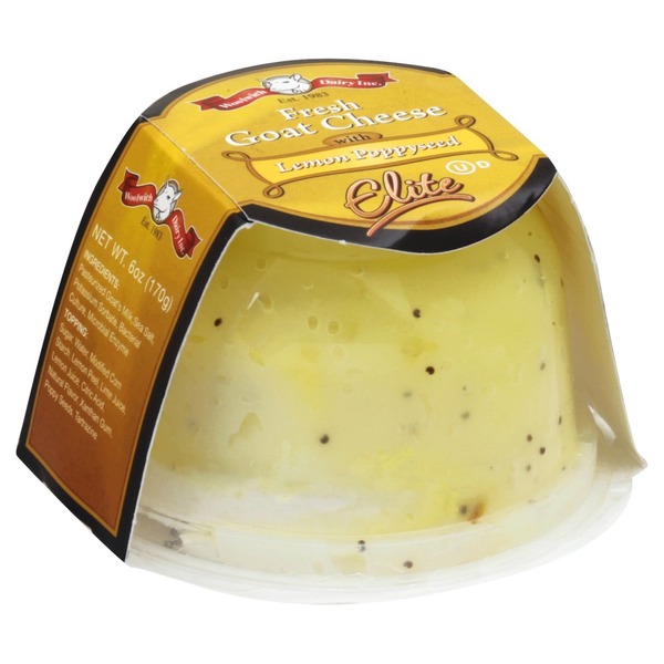 Woolwich Dairy Cheese, Fresh Goat, with Lemon Poppyseed (6 oz) Instacart