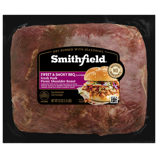 Smithfield Fresh Pork, Sweet Smoky Bbq, Picnic Shoulder Roast