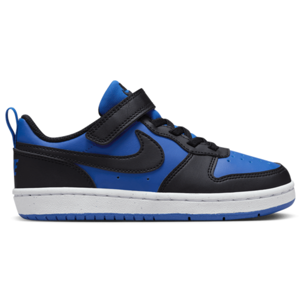 Nike Kids' Preschool Court Borough Low Recraft Shoes, Size 1.5 - Black, Blue & White
