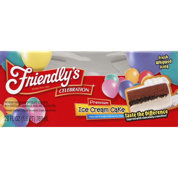 Friendly's Ice Cream Cake, Premium, Celebration (26 oz) Instacart
